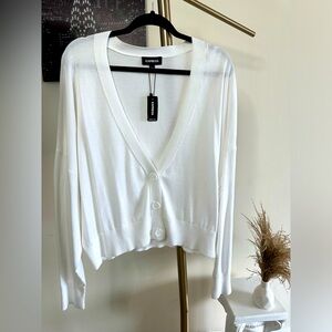 Express White vest / gilet / cardigan